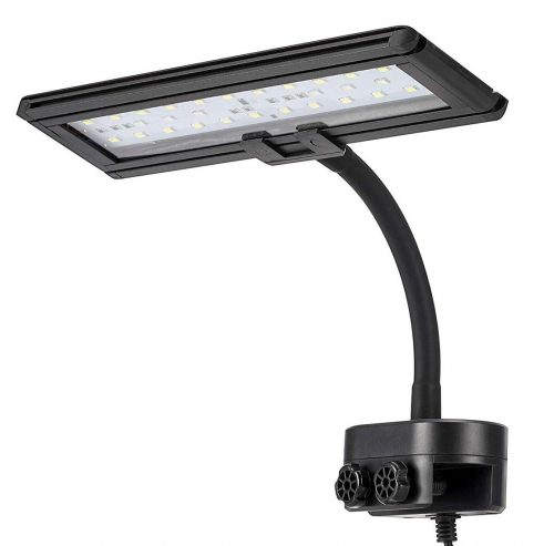 Hygger Blue White Clip on Aquarium Lights Betta Fish Led Light for Saltwater Tank with Gooseneck Clamp